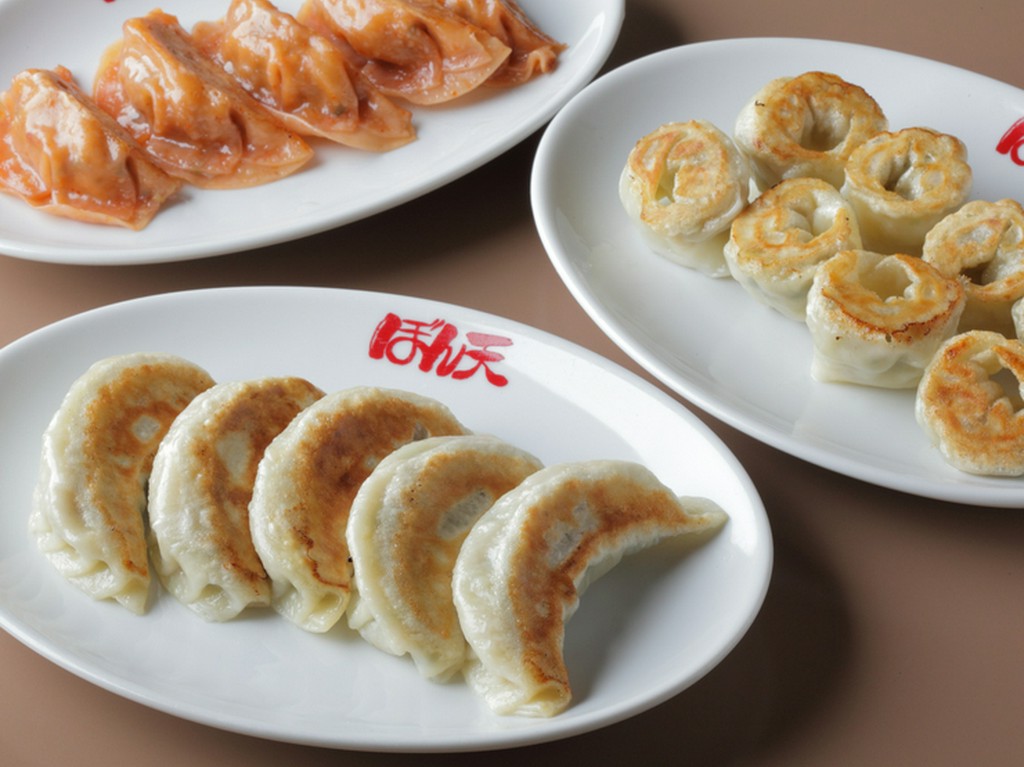 手作り彩り餃子 「にんにく餃子／王冠一口／しそ」 全三種