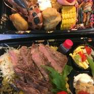 MR必見！会議、接待用の仕出しステーキ弁当¥1500～全て二段個別包装。内灘～山中まで配送します。