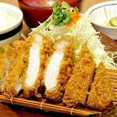 むぎやポークロースカツ定食