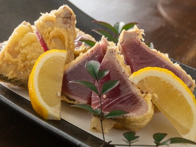 鰹ユッケ