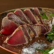 ※写真は、鰹の塩タタキ