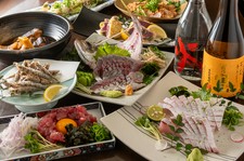 2時間飲み放題！かとう自慢の逸品9品が楽しめるオトクなコースです！+1000円で３時間飲み放題にできます！