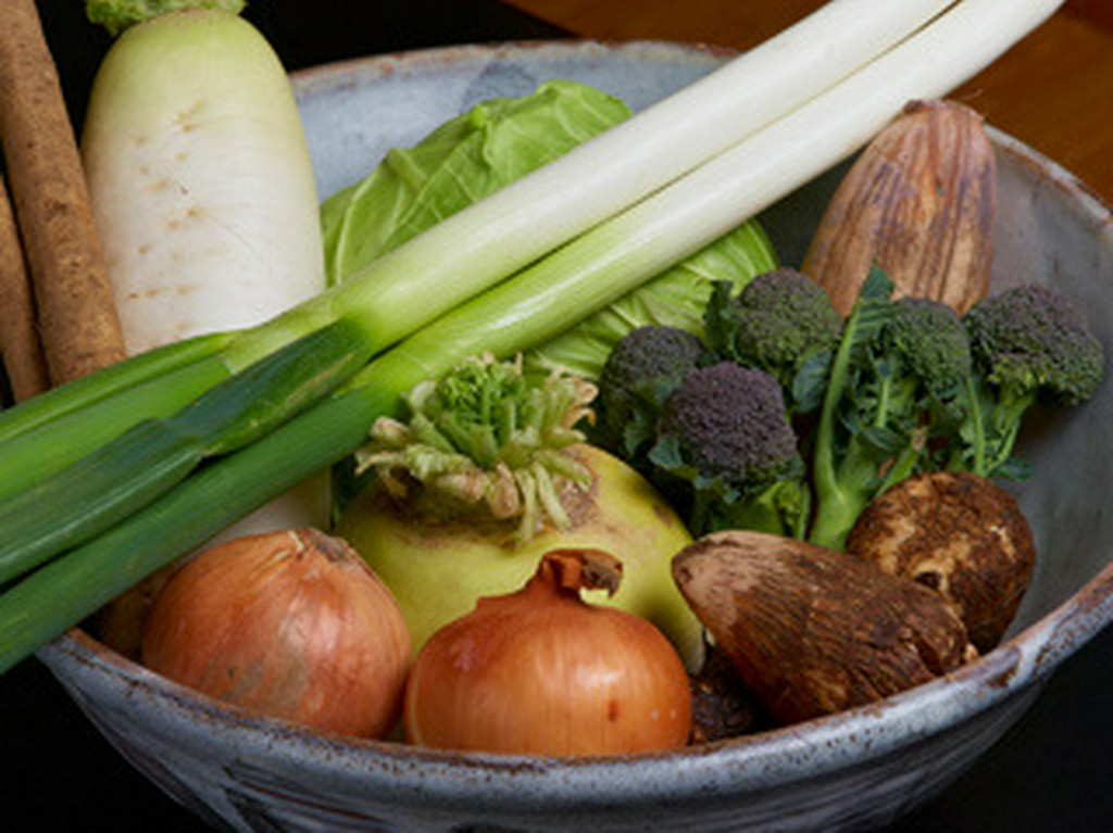 山口の地野菜を使った料理も美味しいお酒の友達です
