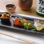 日本には四季があります。そしてその季節ならではの野菜や魚などの食材があります。日本料理は、それらの食材を使って季節を表現できる料理です。【不動坂　菊地】　の料理は季節を感じていただけます。