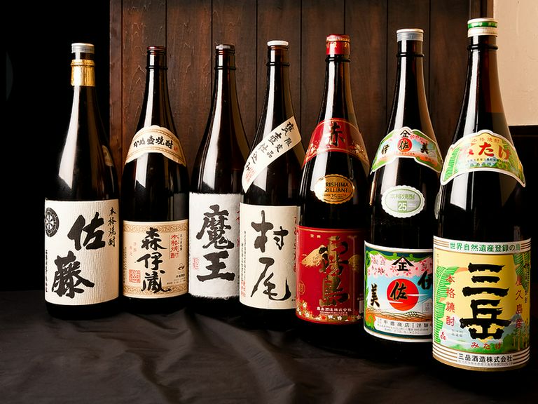 有名なプレミアム焼酎ご用意しております。