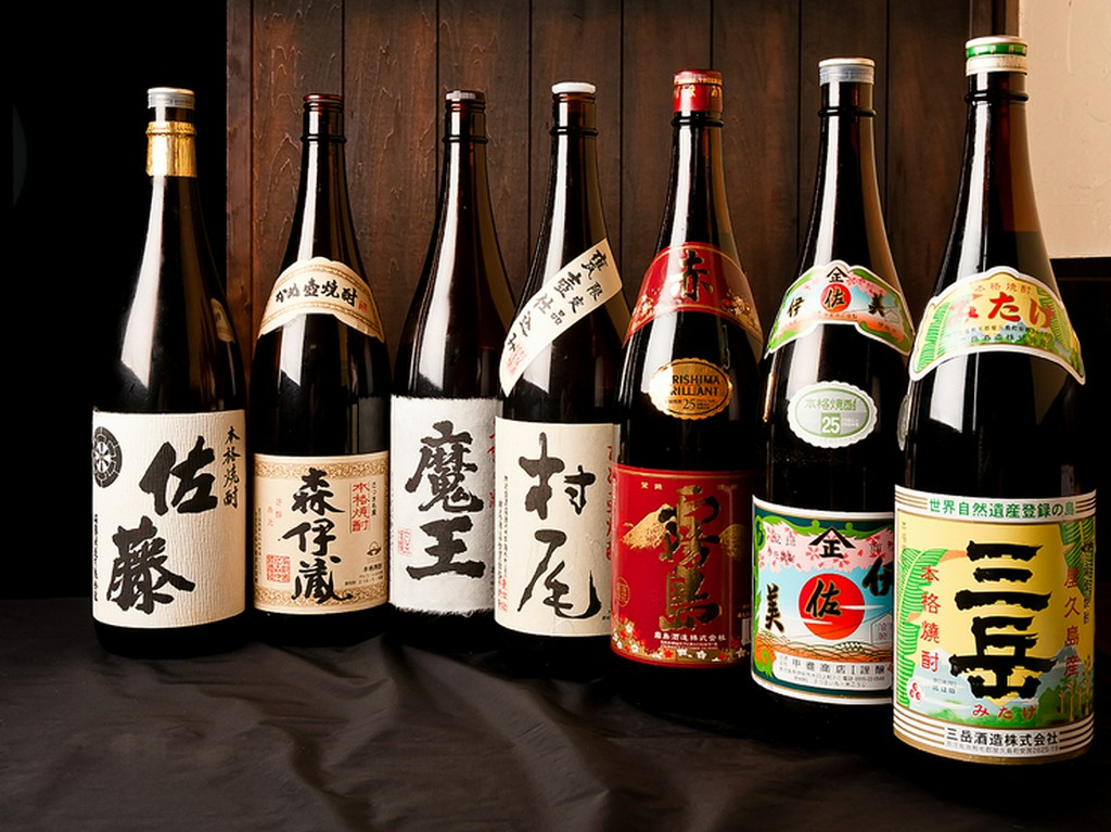 有名なプレミアム焼酎ご用意しております。