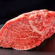 松阪牛一頭からほんの少ししか取れないヒレ肉の中心部分
