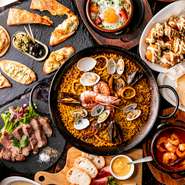 2018年の締めくくりはスペイン料理で決まり！
アヒージョ　パエリヤ　等代表的なスペイン料理をはじめ、郷土料理もご用意してます。コースメニューも豊富！