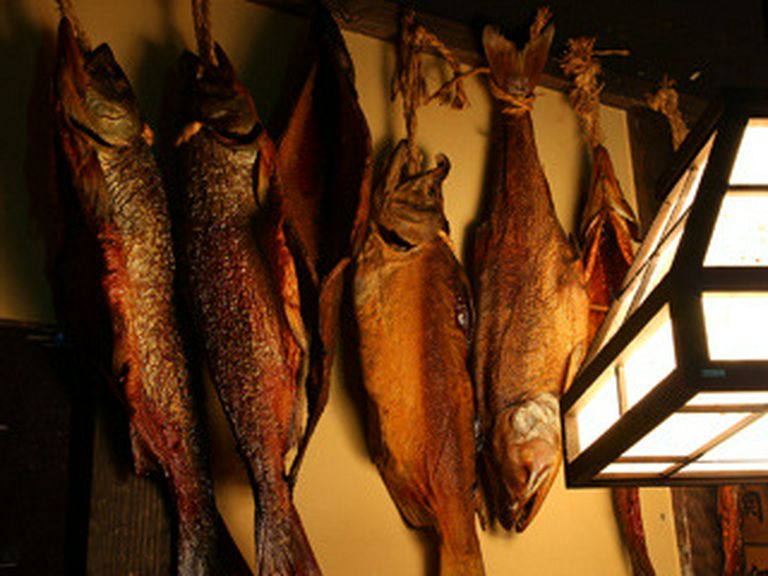 鮭の燻製も雰囲気出てます