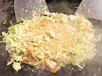 本物のもんじゃをご堪能下さい!!