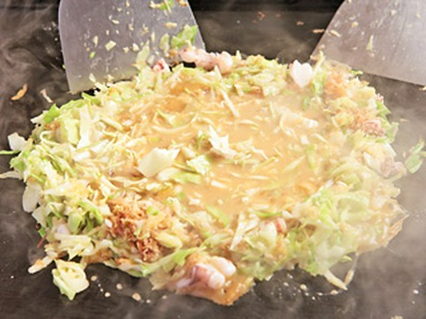 本物のもんじゃをご堪能下さい!!
