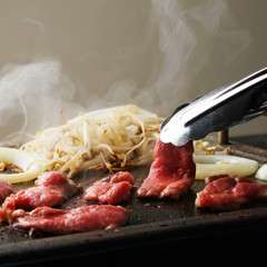 溶岩石プレートで焼く絶品ジンギスカンを是非!!