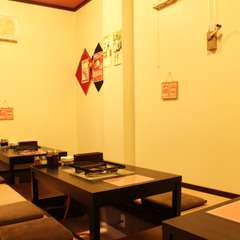 掘りごたつ式の小上がりです。