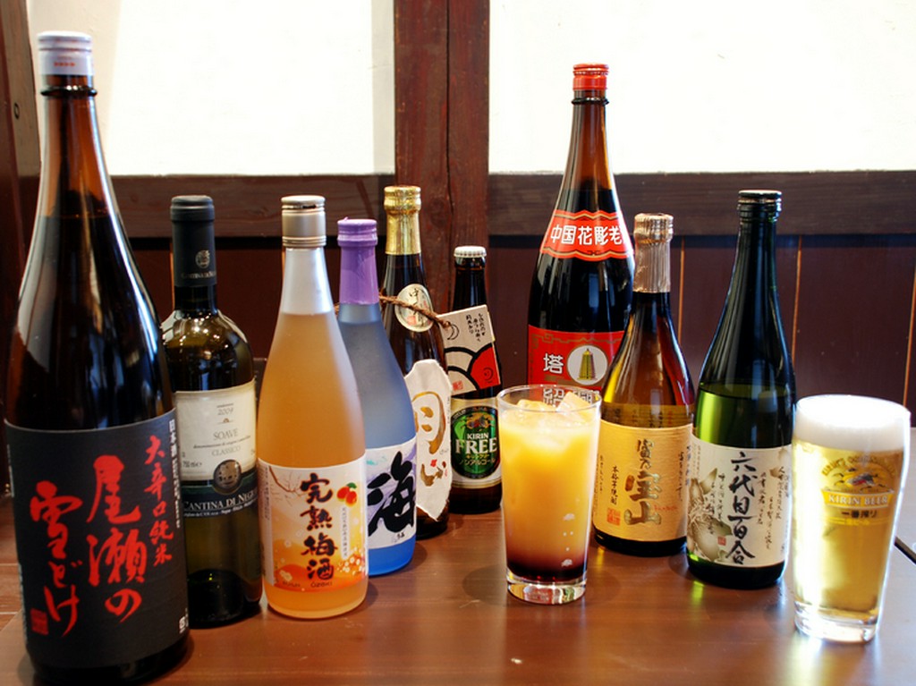 種類豊富なドリンクメニュー