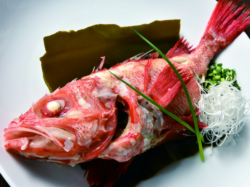 高級魚きんきの湯煮