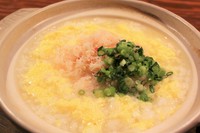 かにがたっぷりはいった雑炊です。