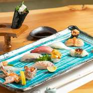 当日朝に水揚げされたばかりの鮮魚がずらりと並ぶ「昼網」。競り権を持っているため、毎日板長自ら競り落としています。【浦正】の魅力に触れられるオススメの一品です。