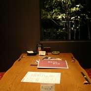 4名様まで利用できる座敷の個室