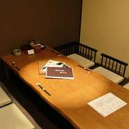 7名まで利用できる座敷の個室