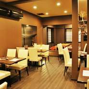 18名から貸し切れる宴会スペース
立食のバイキングスタイルも可能です！