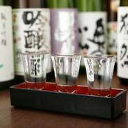 お好きな日本酒3種の『飲み比べ』！