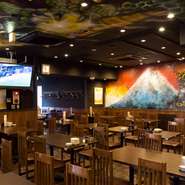 テーブル席・お座敷・個室があり各種宴会に対応可能です。コースは3000円～、全コース120分飲放付ボリューム満点でご用意。広い店内で乾杯!!　一年の疲れを吹き飛ばせ!!