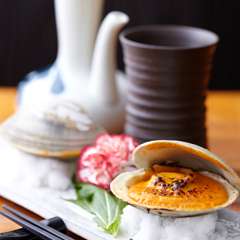 自家製ウニソース！　焼きハマグリのウニソース焼き