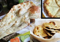 新鮮なバター１００％のバターナン、香ばしいガーリックの香りが食欲をそそるガーリックナン