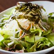 ◆ハーフ：440円
サッパリとしたチョレギサラダは焼肉との相性抜群！