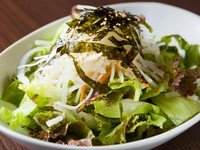 ◆ハーフ：440円
サッパリとしたチョレギサラダは焼肉との相性抜群！