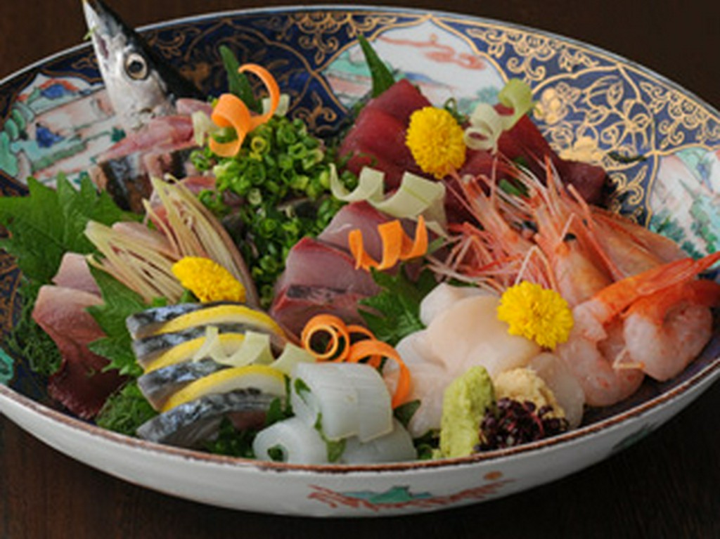 刺身の盛り合わせ