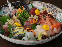 とれたての新鮮魚介です。