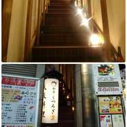 心斎橋駅と長堀橋駅を結ぶクリスタ長堀橋という地下の商店通りが御座いますので、そちらの南5番出口を階段で上がって頂いた目と鼻の先に当店が御座います。
クリスタ長堀南5番出口から南東にすぐ。
モータープール左隣、1階に焼き鳥屋さん、2階が当店『旬彩和食くつろぎ』です。
ベビーカーなどはスタッフがお運び致しますのでご安心下さいませ。
必要時にスタッフまでお気軽にお声がけ下さい。