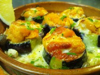 - Melanzane con ricci di mare gratinate alla pizzaiola -