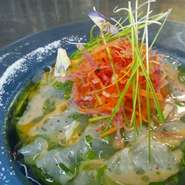 東京築地直送　プレミアム鮮魚のカルパッチョ