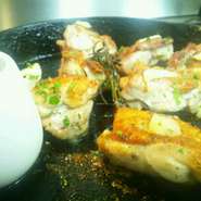 - Griglia di pollo al'aglio con salsa piccante -