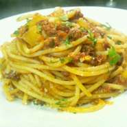 - Fetuccine alla bolognese -