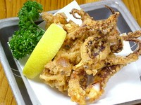 居酒屋定番の　ポテトフライ・げそ唐揚げ・鶏軟骨唐揚げ・鶏の唐揚げも用意してあります