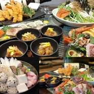 全てのお料理＋飲み放題（120分）のコースです