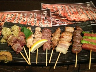 店で一つ一つ手作り『串盛り合わせ』