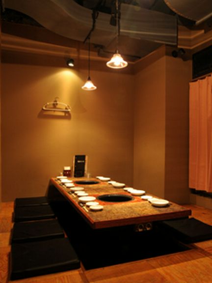 10名様まで対応可能な掘りごたつ席