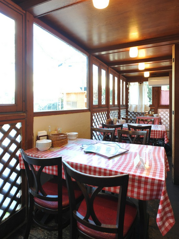 気持ちの良いテラス席