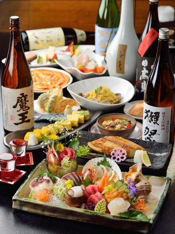 多賀城駅徒歩5分＿和洋中織り込まれた創作料理コースで忘年会