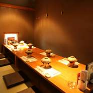 お仕事上の接待や結婚の初顔合わせ、ご法要、お宮参りなど、フォーマルな場にも適応。様々なシーンに合わせてお料理をお選びいただけるよう、コースの種類も豊富にございます。