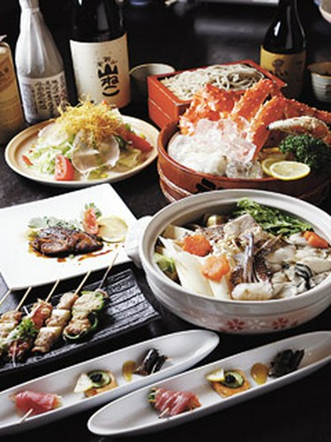 宴会コース料理。2名様より承ります。