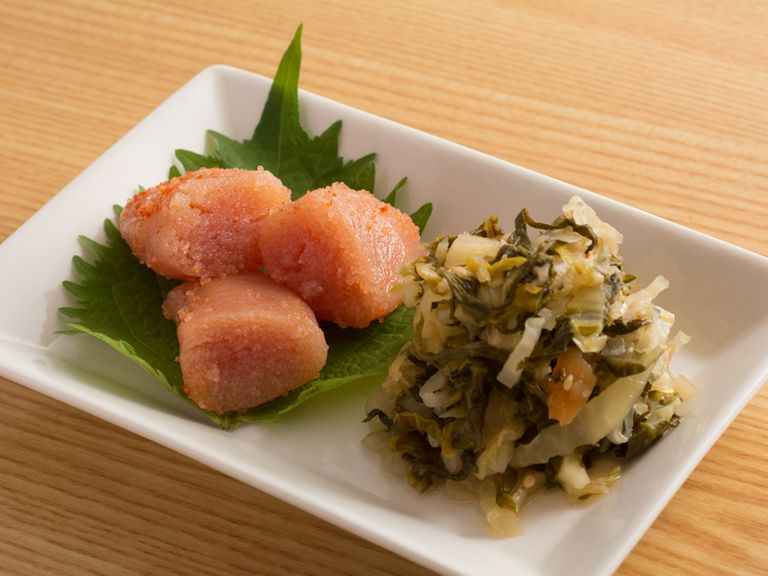 明太子とお漬物