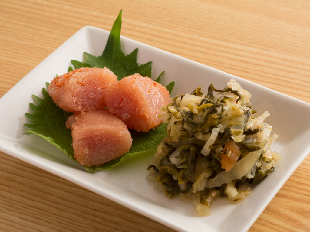 明太子とお漬物