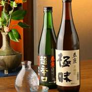 奈良の地酒にこだわっています。