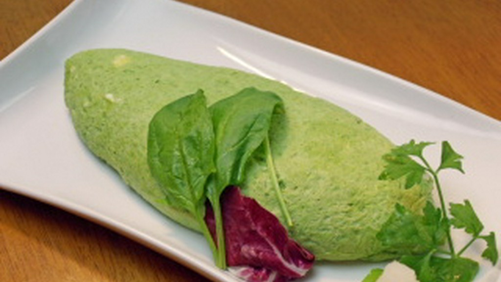 ほうれん草の出汁巻きオムレツ