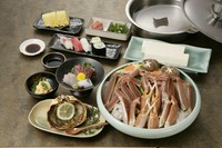 付出し／フルーツ／松葉カニ酢の物又は造り／ぞうすい
